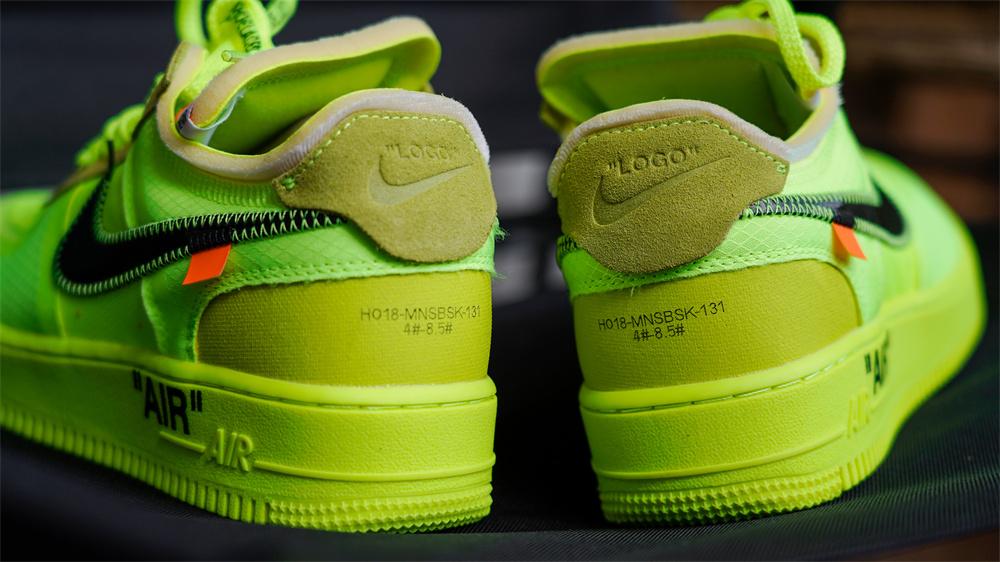 PK God OFF-WHITE x Nike Air Force 1 Volt OW AF1 Lemon Yellow AO4606-700 Ready to ship